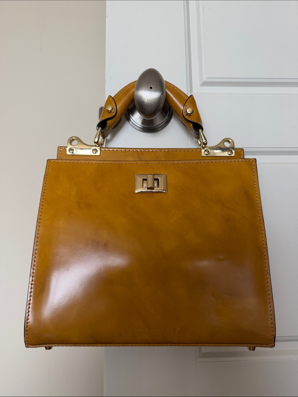 Pratesi ~ Anna Maria Luisa de' Medici Hand Bag ~ BEAUTIFUL 🧡 - Picture 10 of 14